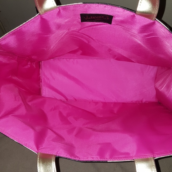 Victoria Secrets large gold tote - Picture 2 of 4